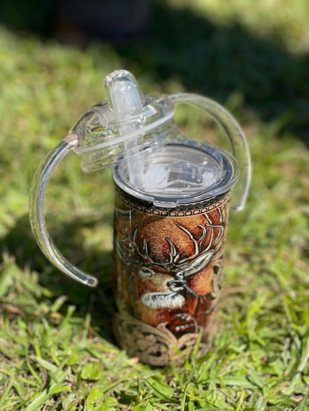 12oz Stainless Steel Sippy Cup/Tumbler Buck